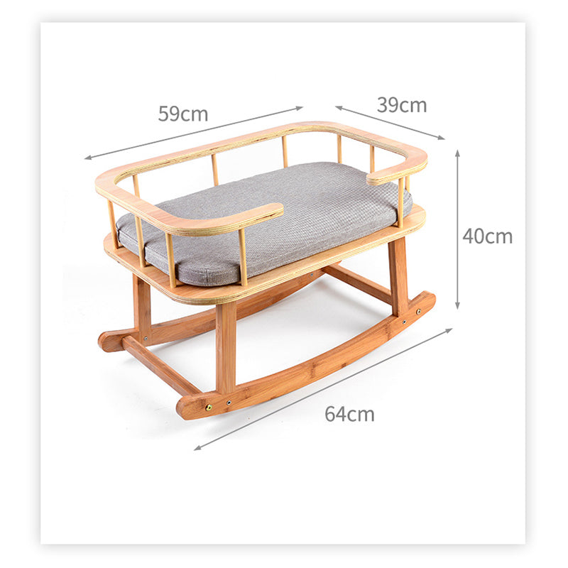 Rockaby Bamboo Pet Bed – Portable for Cats & Dogs
