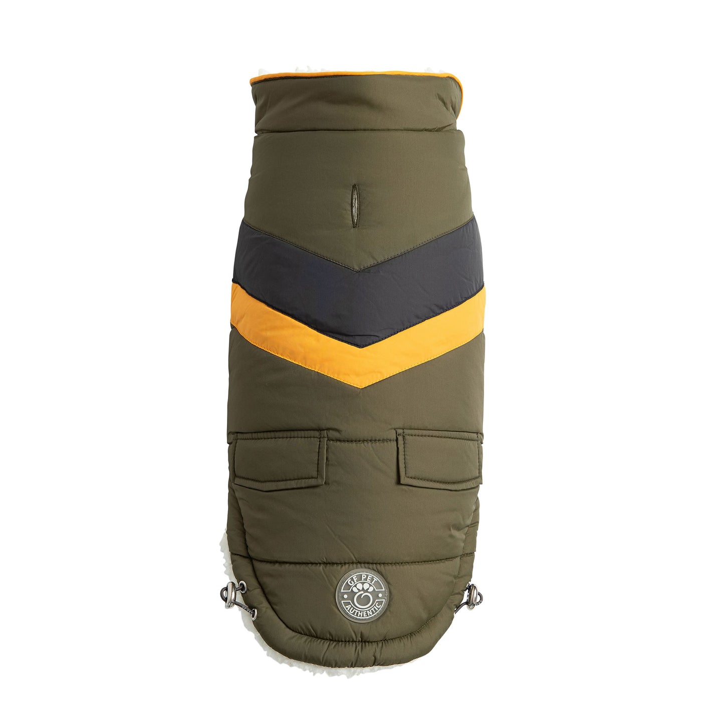 Dog Jacket – Alpine Puffer Retro Khaki - High quality pet product