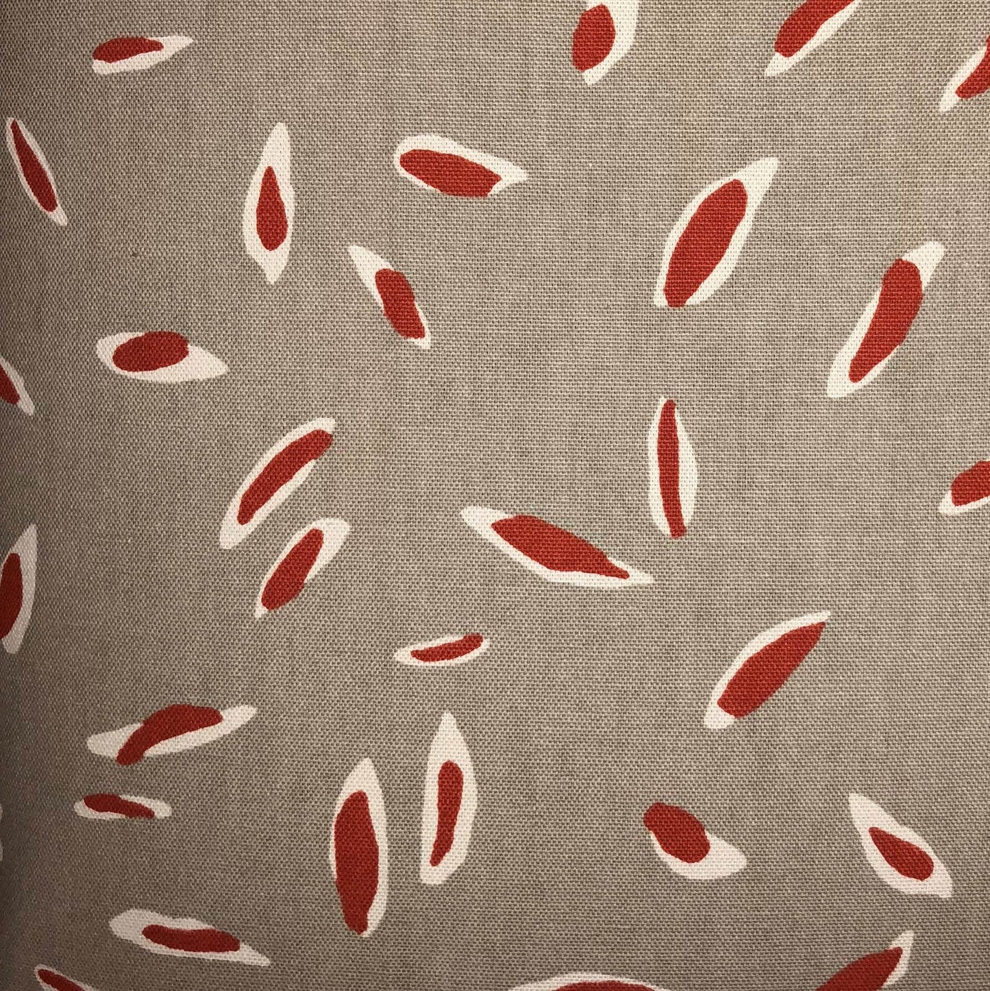 Petal Party Orange & Beige Luxury Throw Pillow – Cotton