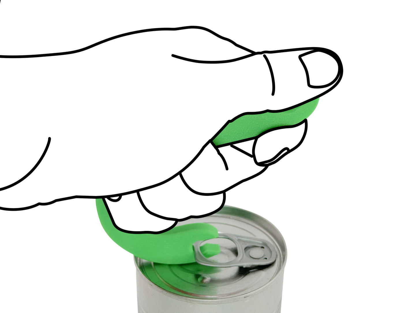 Hook Can Opener – Can Tab Ring Puller, BPA-Free 2-Pack