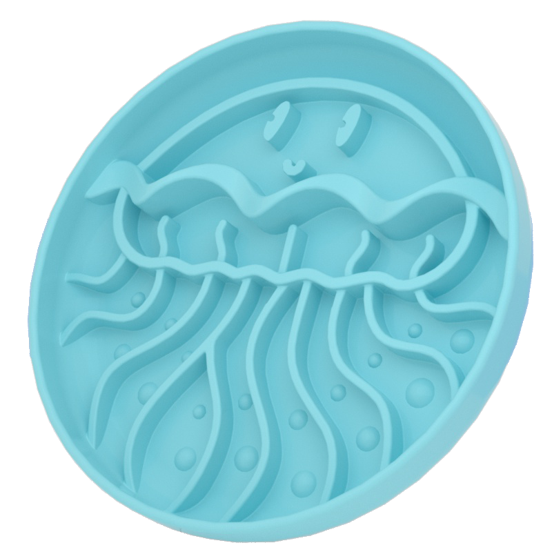 Jellyfish Slow Feeder Bowl – Anti-Slip Food-Grade Silicone