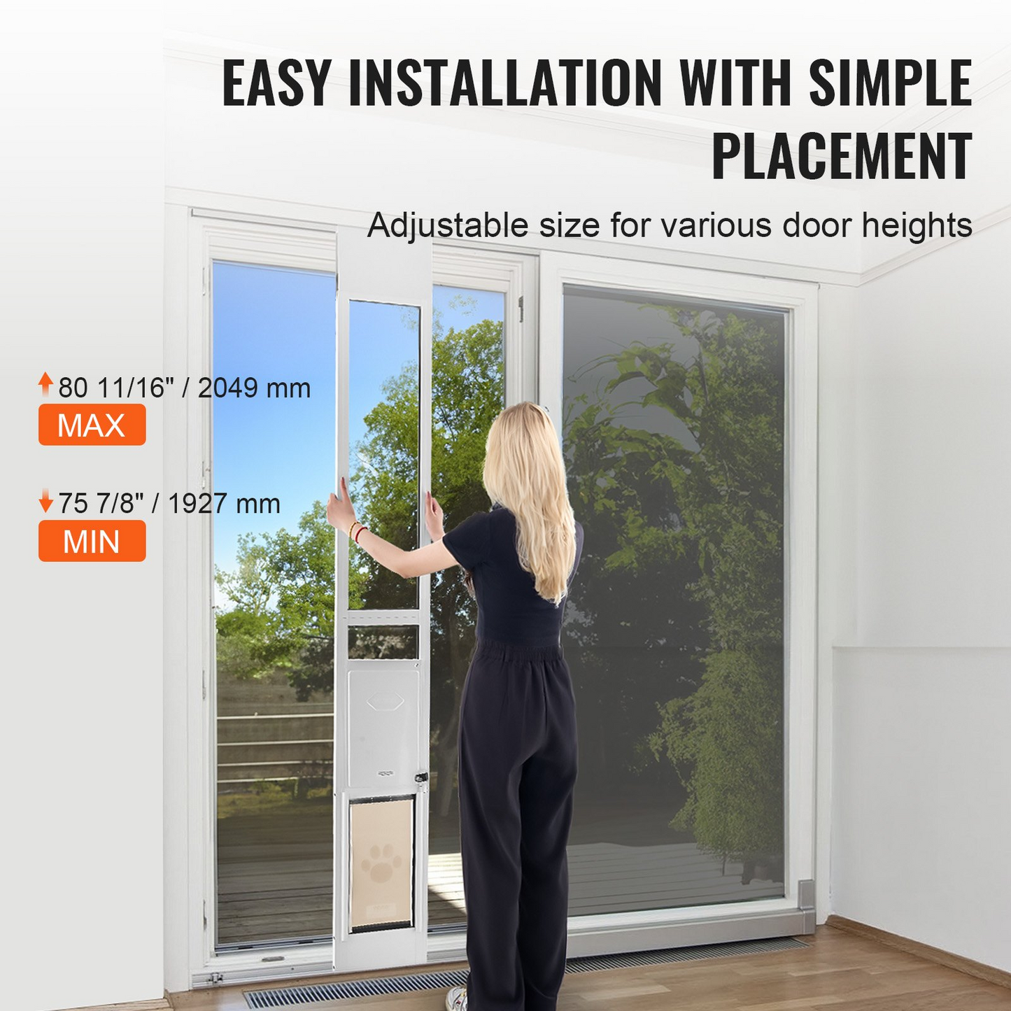 Sliding Glass Dog Door Aluminum Frame Medium Dogs – photo 2