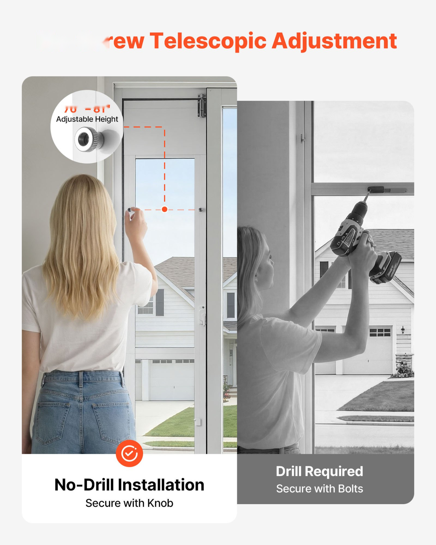 Sliding Glass Dog Door Insert – Adjustable 76–81in