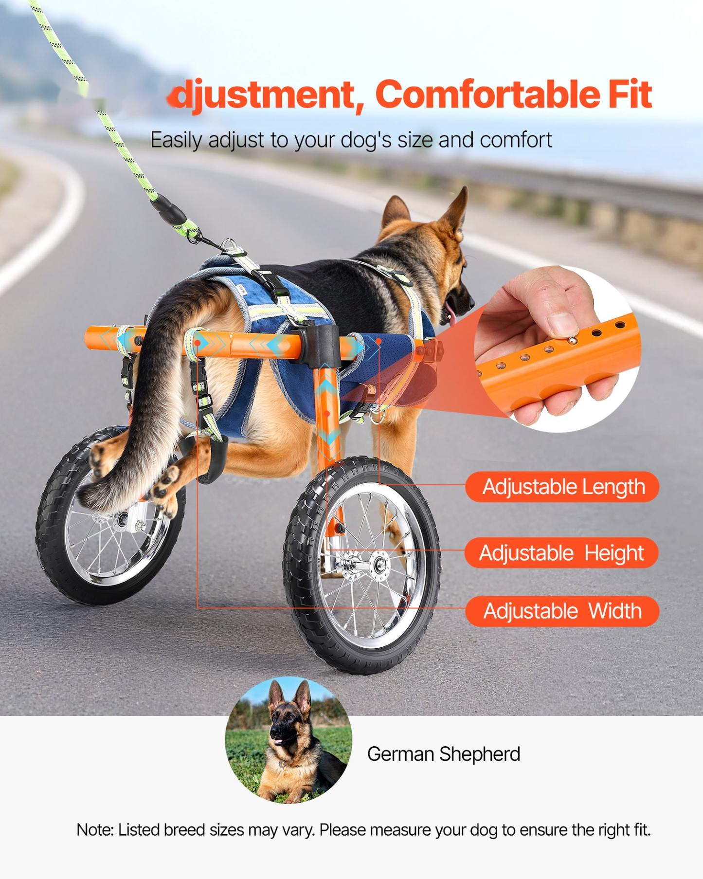 Dog Wheelchair – Large Back Leg Support