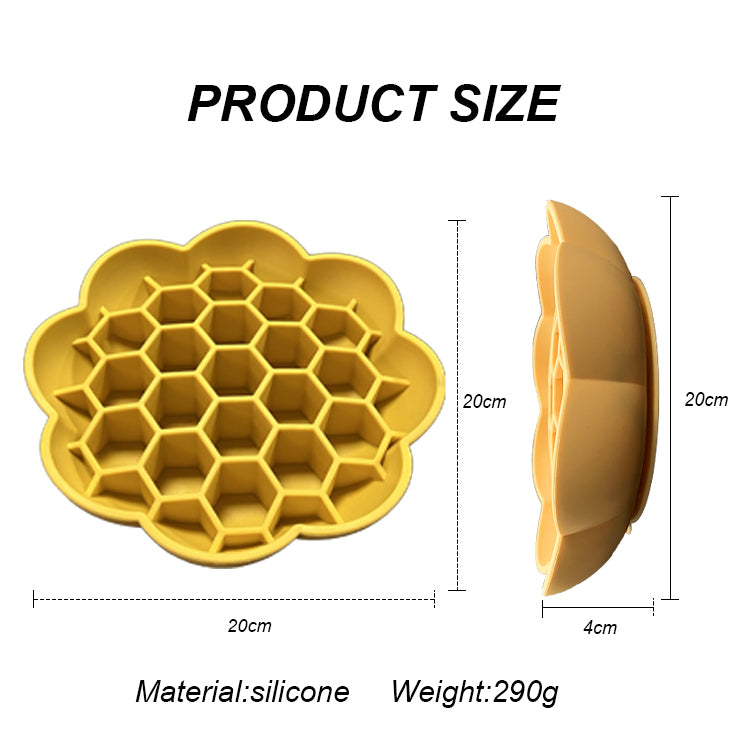 Sunflower Slow Feeder Bowl – Anti-Slip Food-Grade Silicone