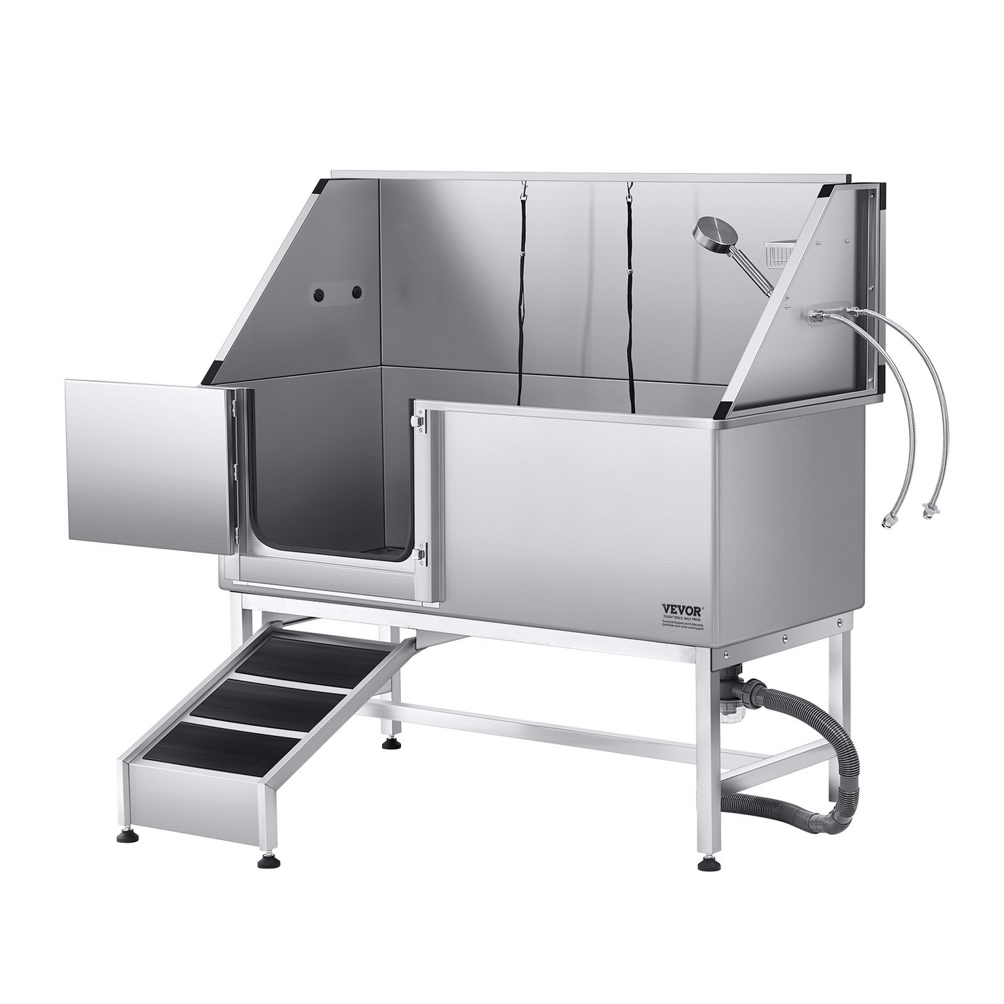 62-Inch Stainless Steel Dog Washing Station with Ramp – photo 9