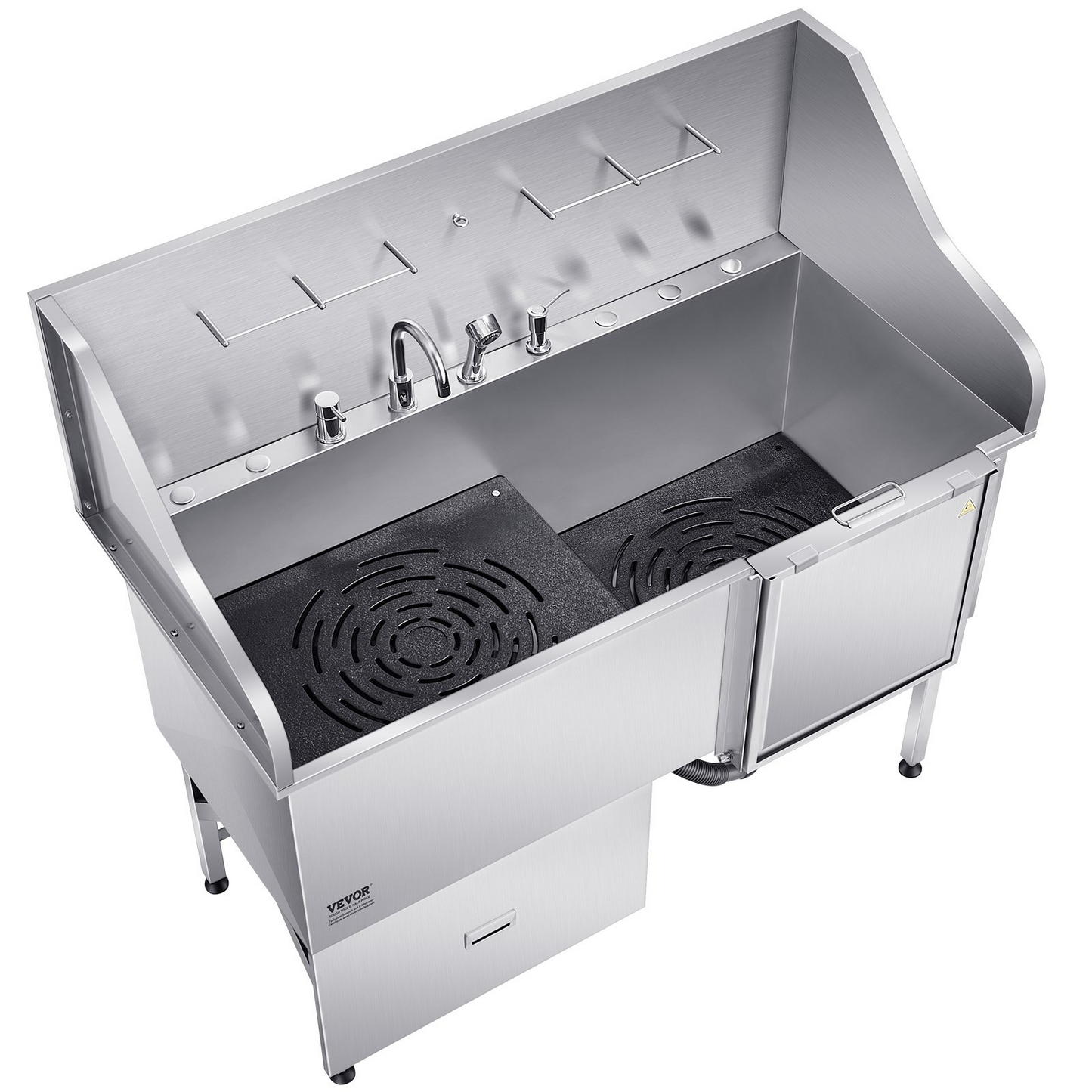 Stainless Steel Dog Washing Station Tub with Ramp 61" – photo 9
