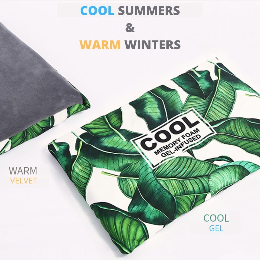 Reversible Memory Foam Pet Bed – Cooling & Warming