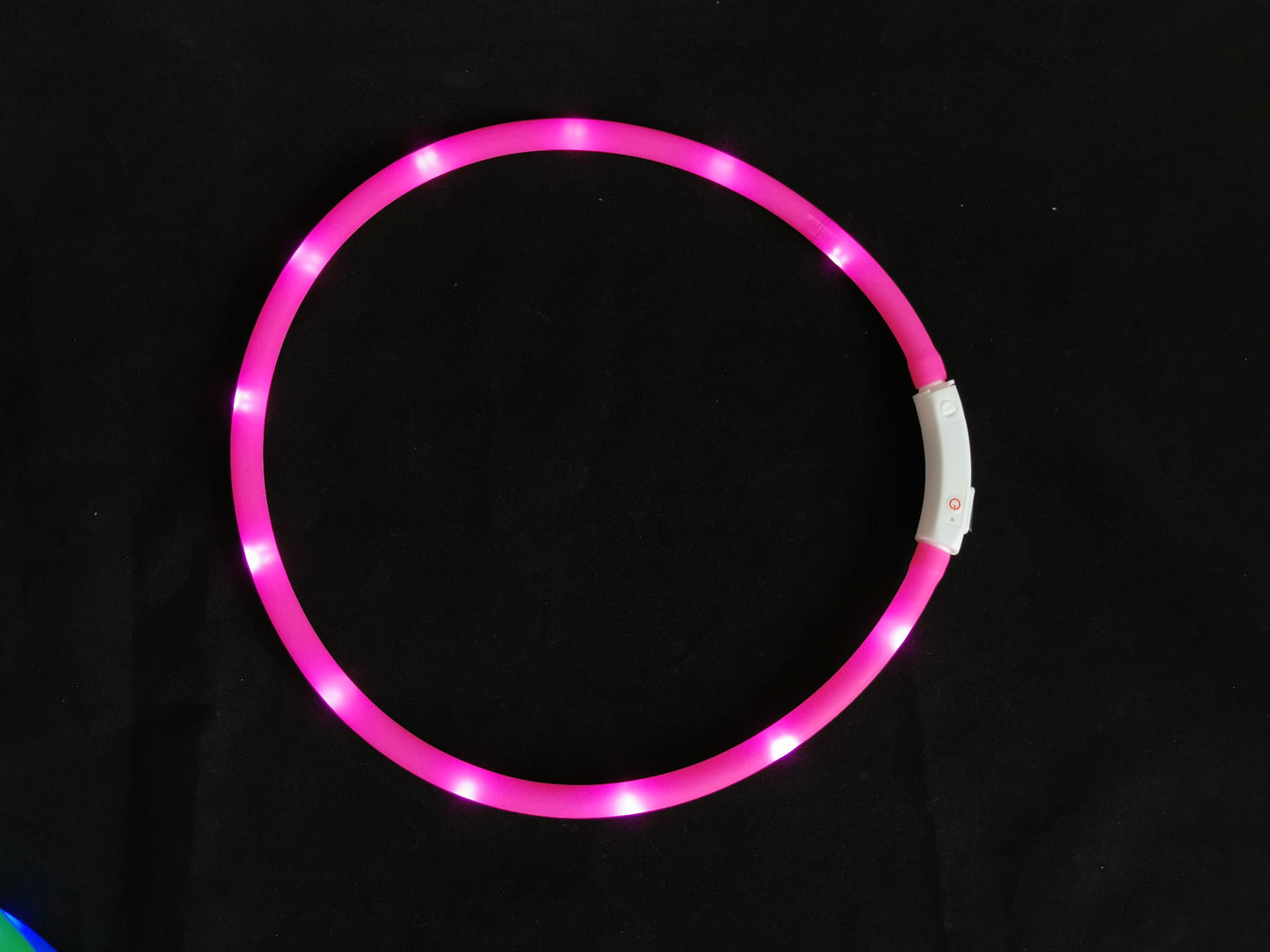 Dog Collar – LED Light-Up USB Rechargeable Pink