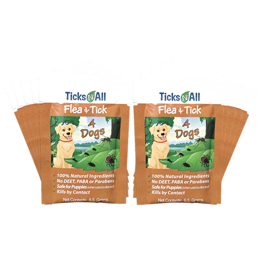 Natural Flea & Tick Wipes for Dogs – 10-Count Pack