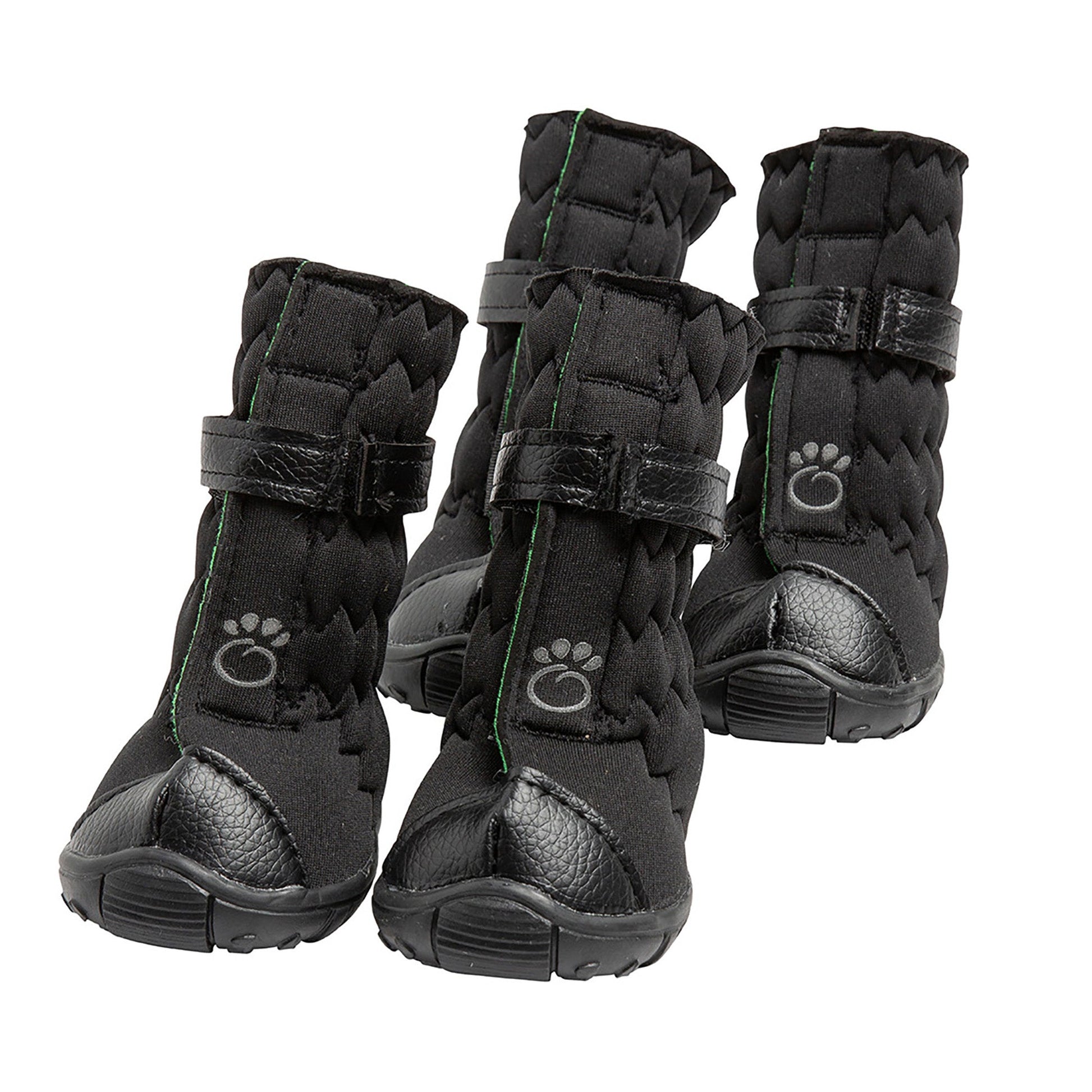 Dog Boots Stretchy Neoprene Black - Water-resistant protective pet footwear