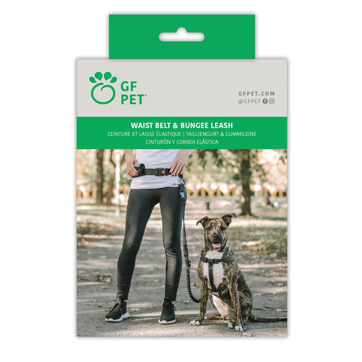 Dog Leash – Hands-Free Bungee Waist Belt