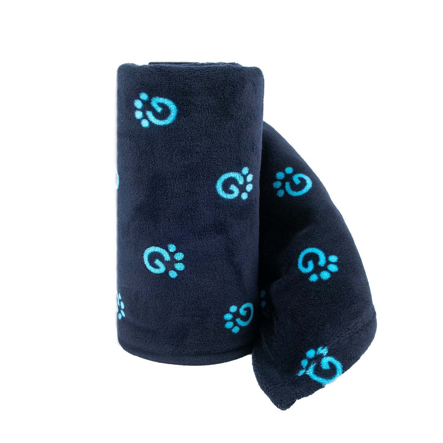 Navy Fleece Pet Blanket – Couch & Car Ready
