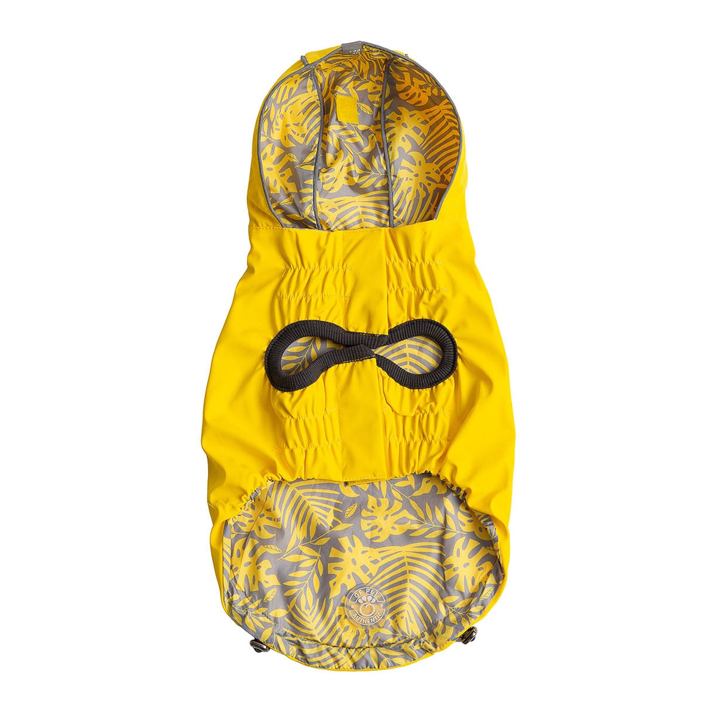 Dog Raincoat – Reversible Waterproof Hood Yellow