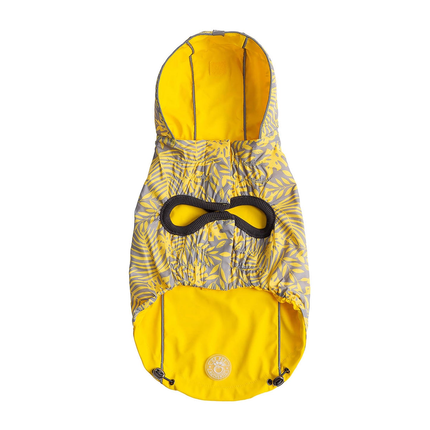 Dog Raincoat – Reversible Waterproof Hood Yellow