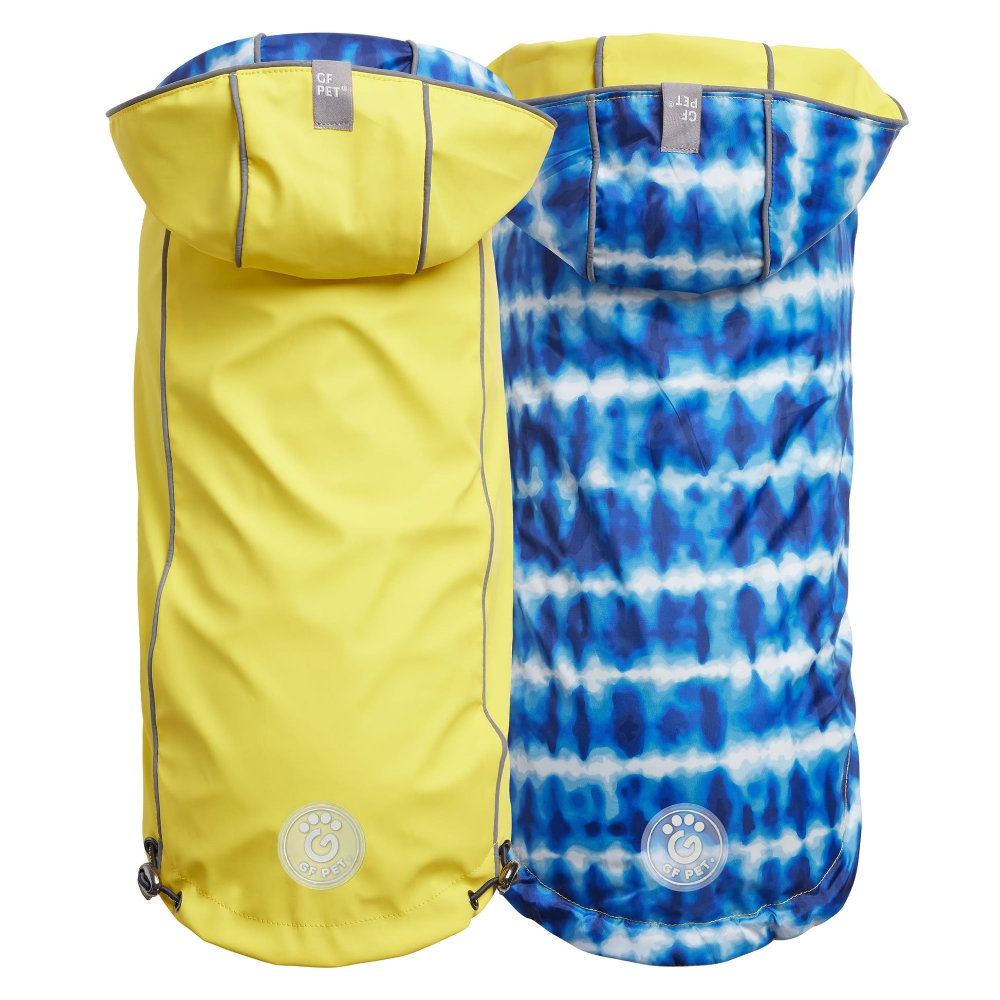 Dog Raincoat – Elasto-Fit Reversible Yellow - High quality pet product