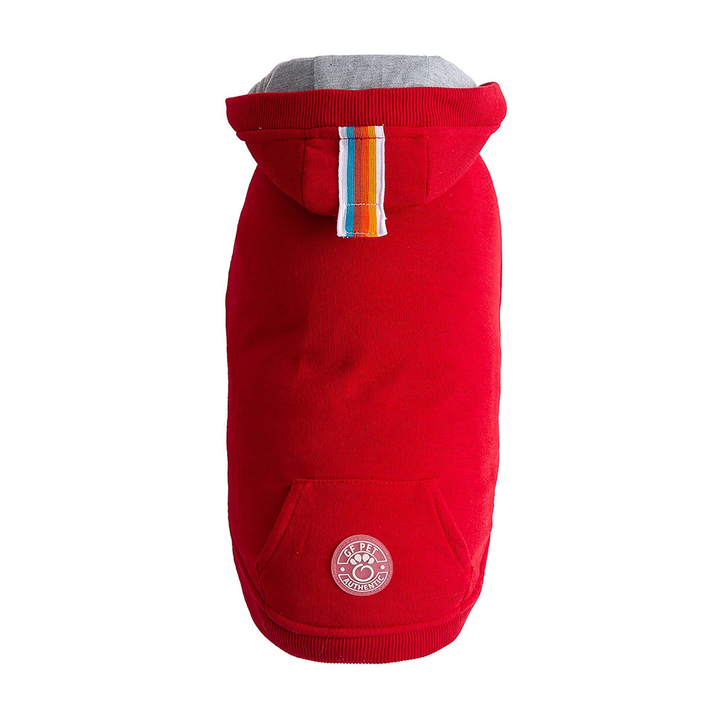 Urban Dog Hoodie – Fleece with Kangaroo Pocket, Red