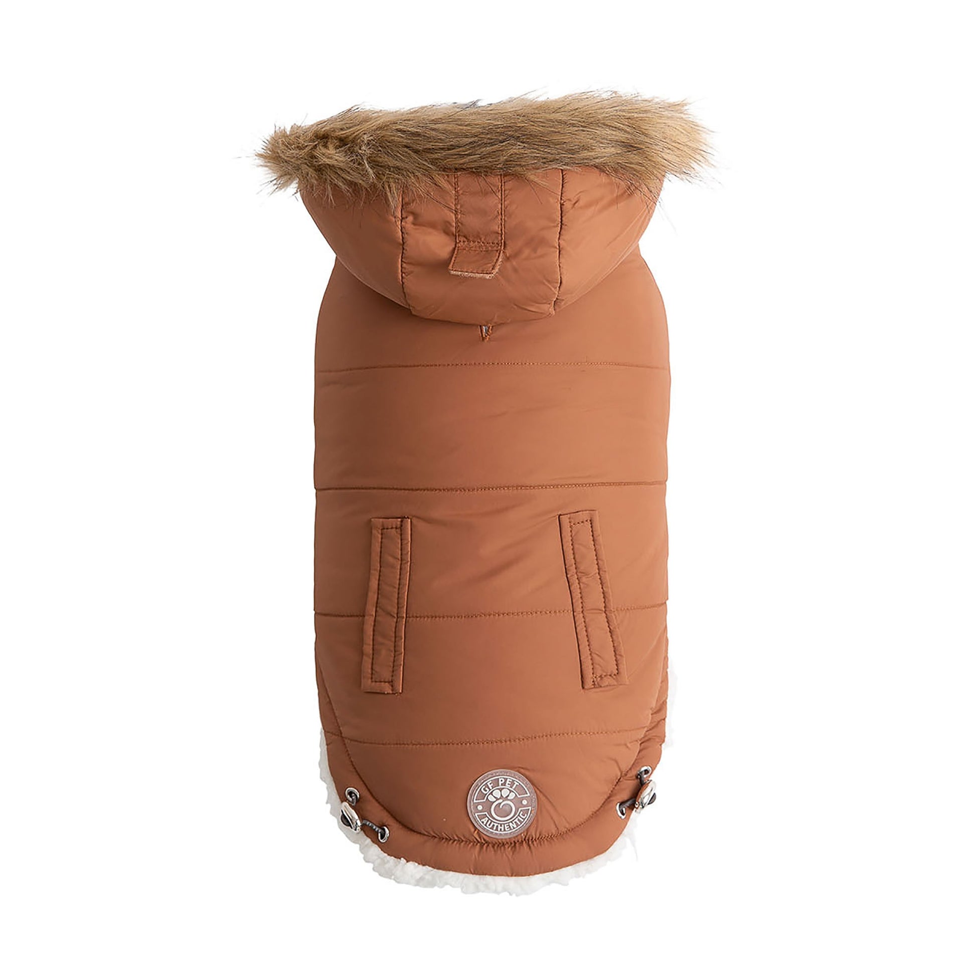 Dog Coat – Urban Parka Sherpa Caramel - High quality pet product