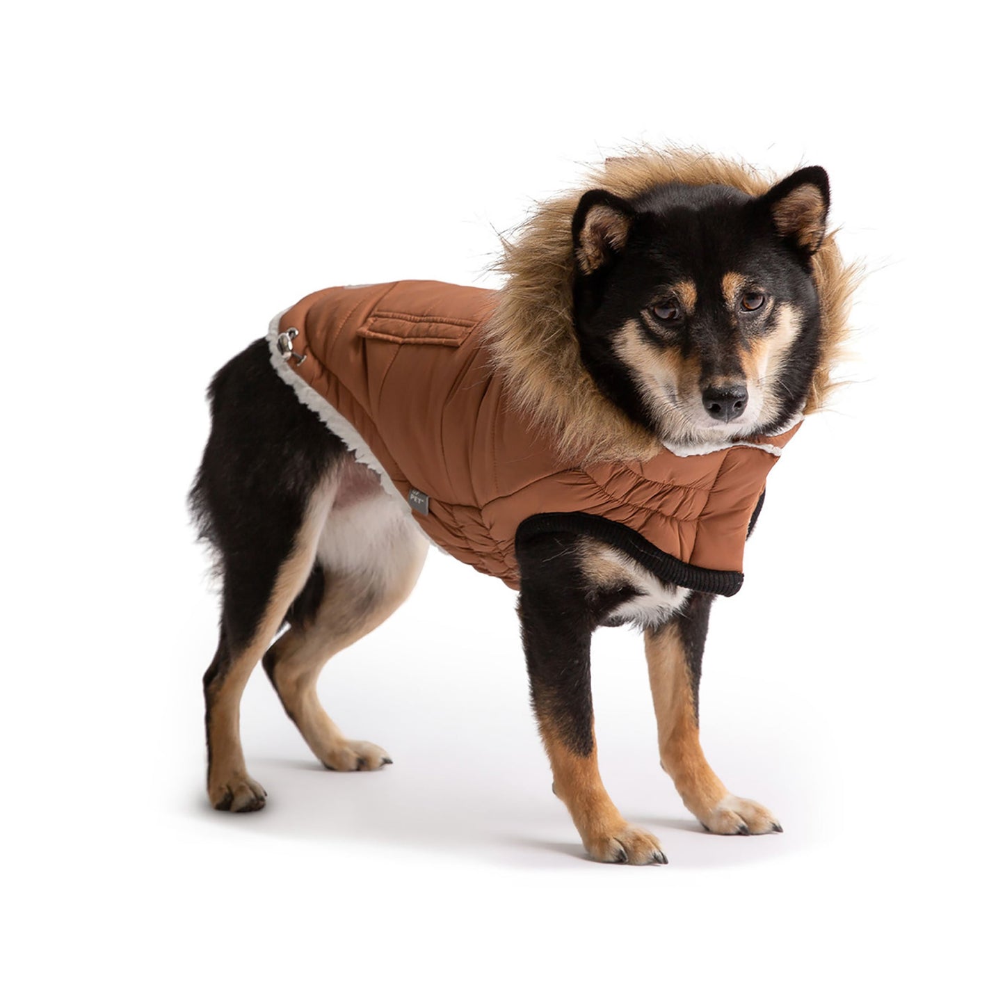 Dog Coat – Urban Parka Sherpa Caramel