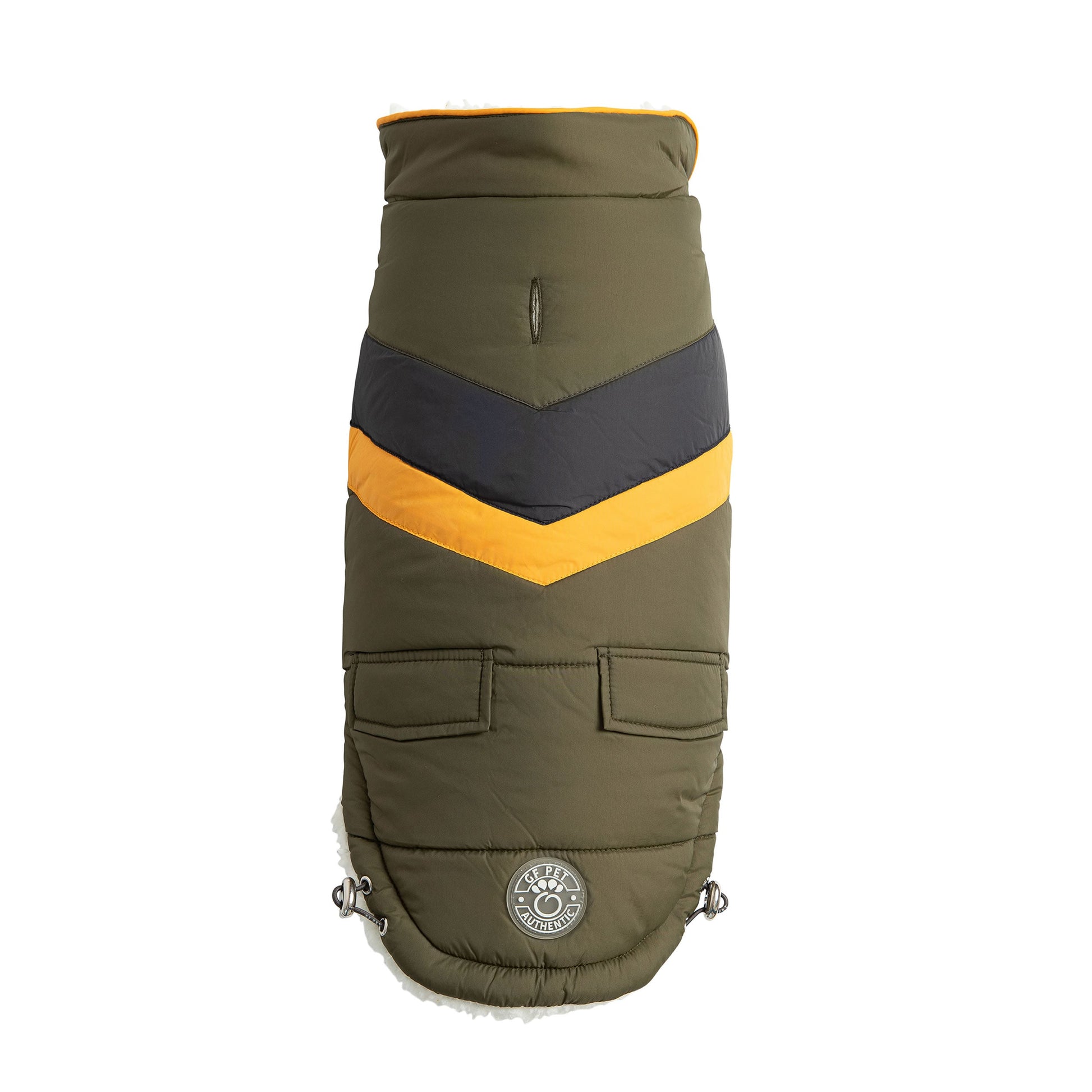 Dog Jacket – Alpine Puffer Retro Khaki - High quality pet product
