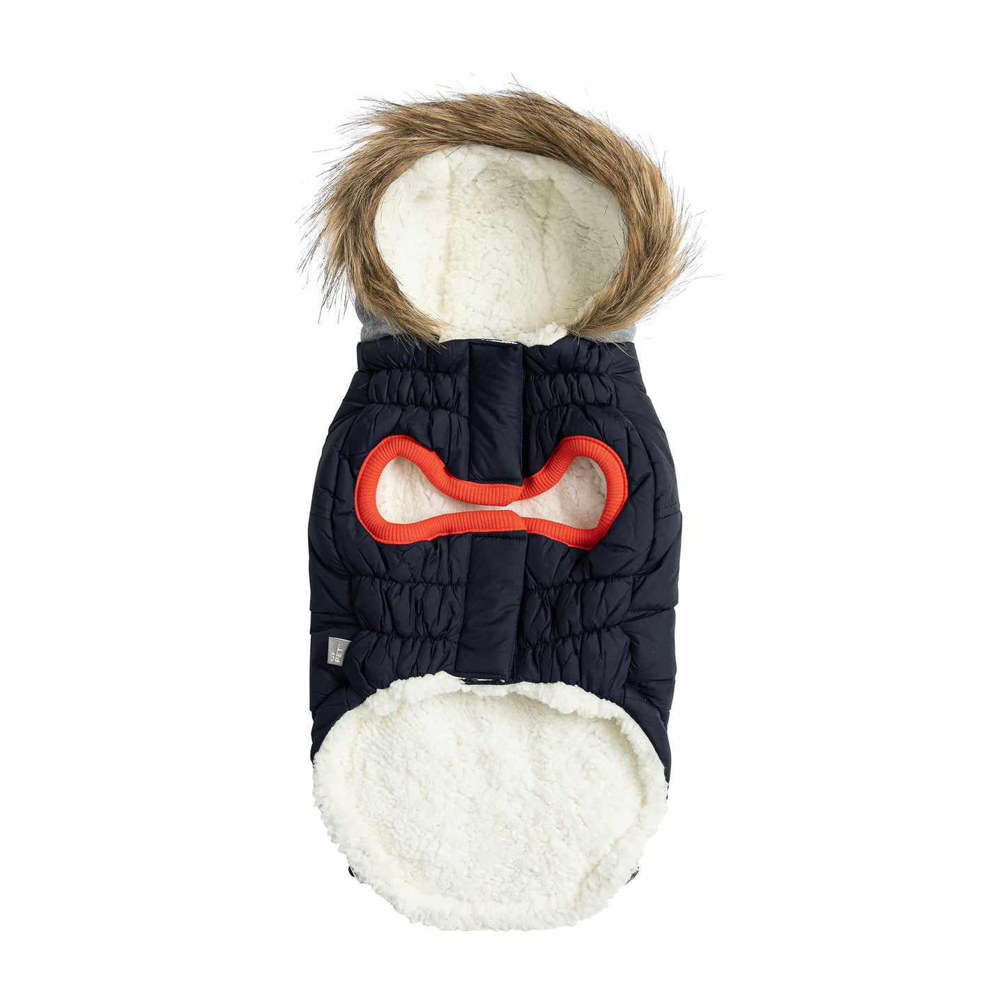 Dog Parka – Winter Sailor Sherpa Navy