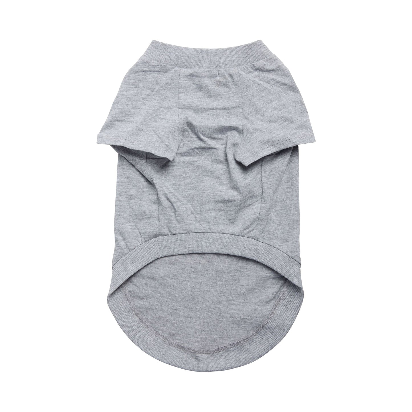 Dog Graphic Tee – Vintage Sporty Style, Grey