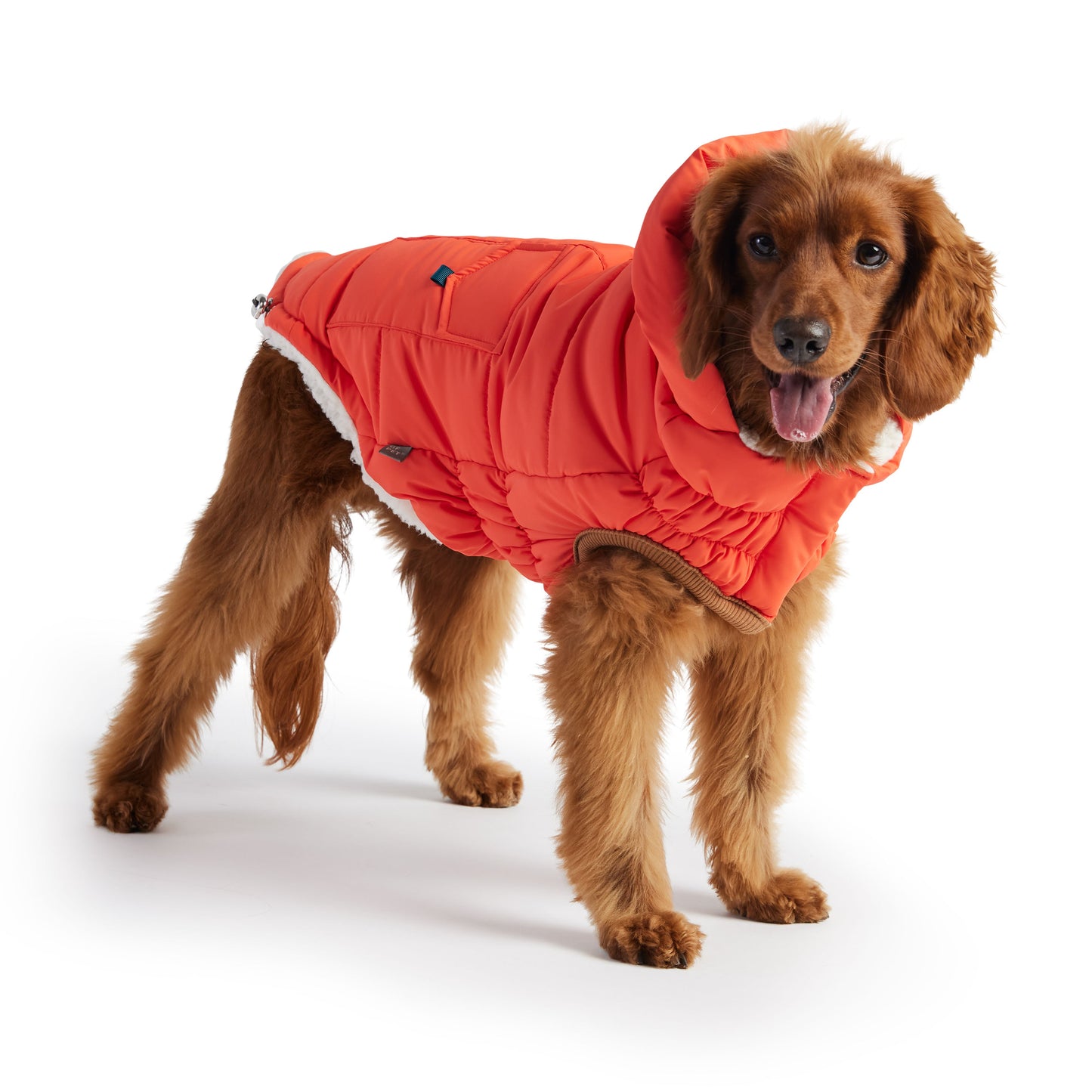 Puff Parka for Dogs – Orange | Insulated Winter Coat
