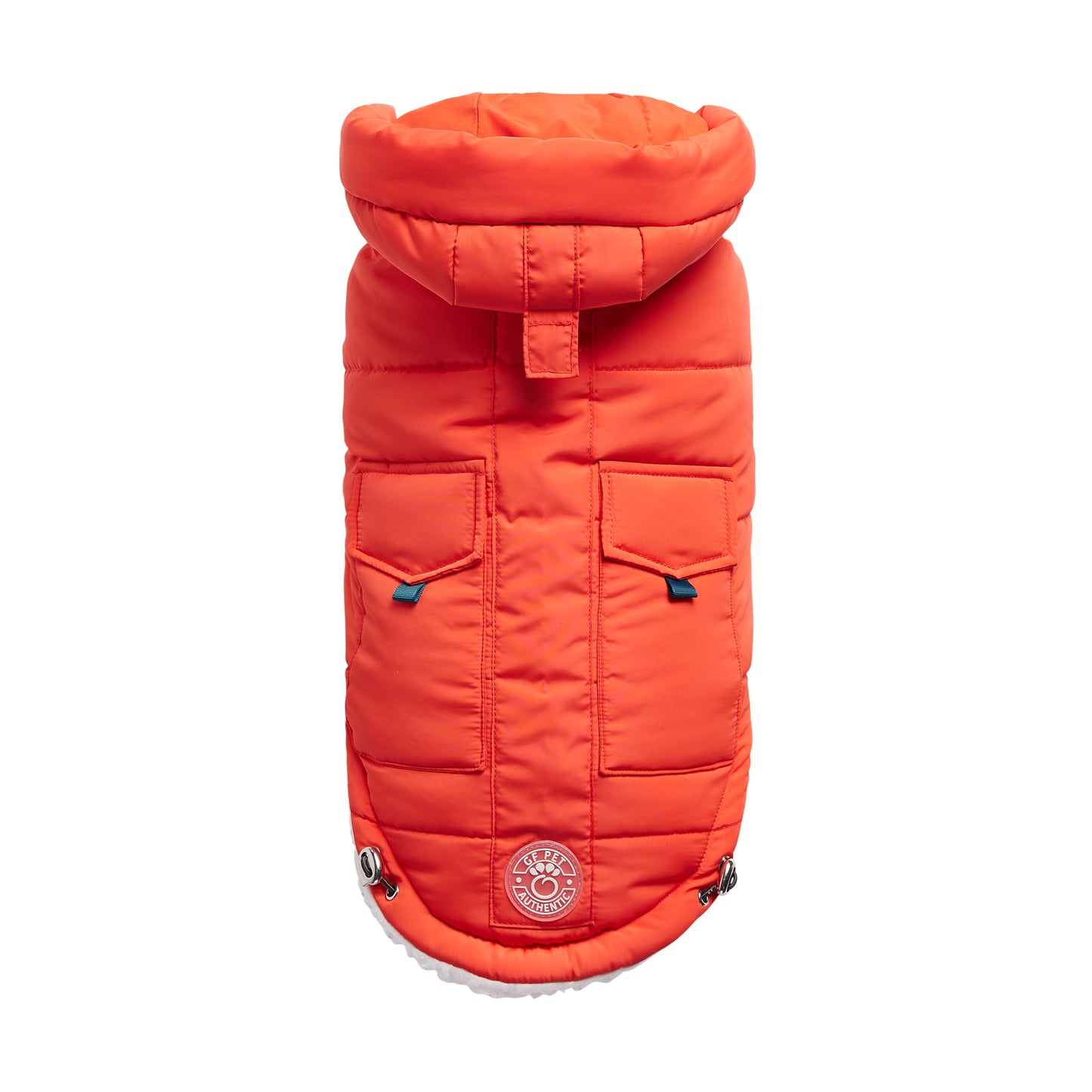Puff Parka for Dogs – Orange | Insulated Winter Coat