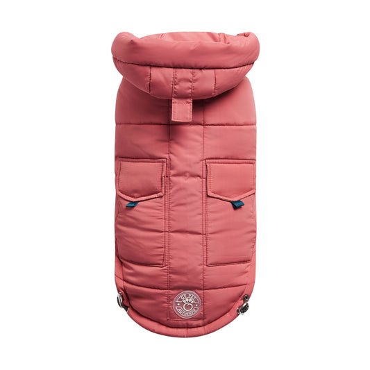 Puff Parka for Dogs – Pink | Insulated Winter Coat
