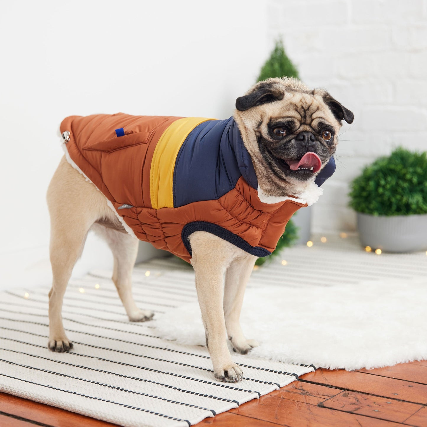 Dog Jacket – Elasto-Fit Retro Puffer Hazel