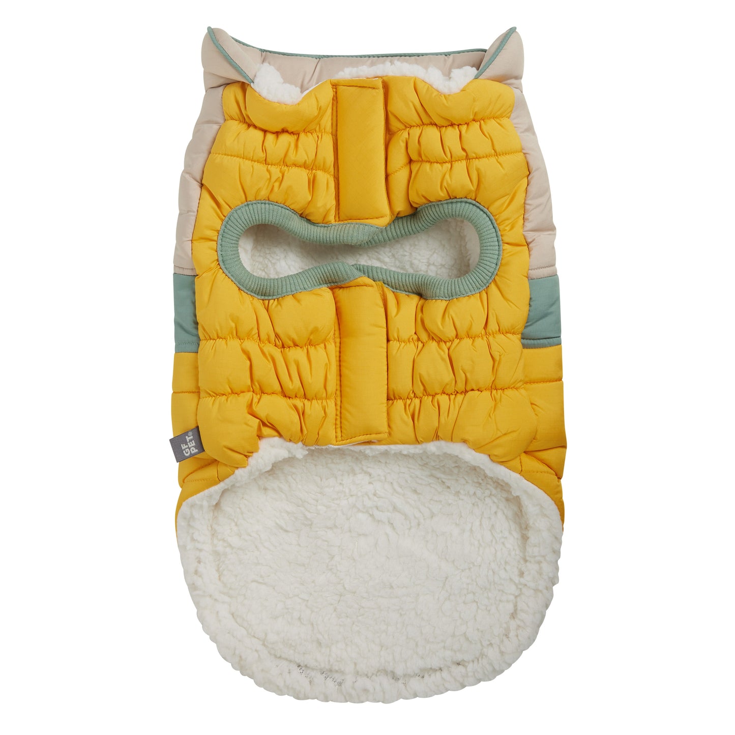 Dog Jacket – Camplife Puffer Sherpa Yellow