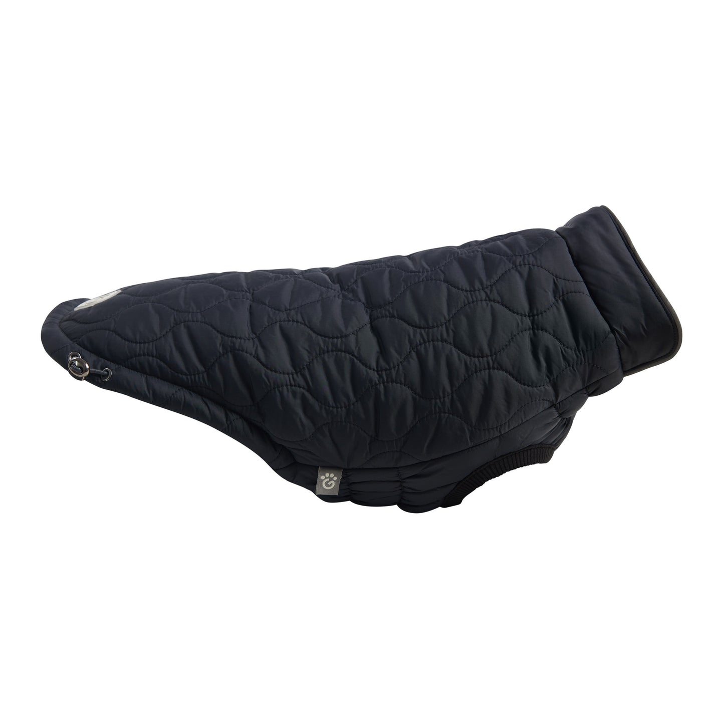 Reversible Chalet Dog Jacket – 2-in-1 Waterproof, Black/Aqua