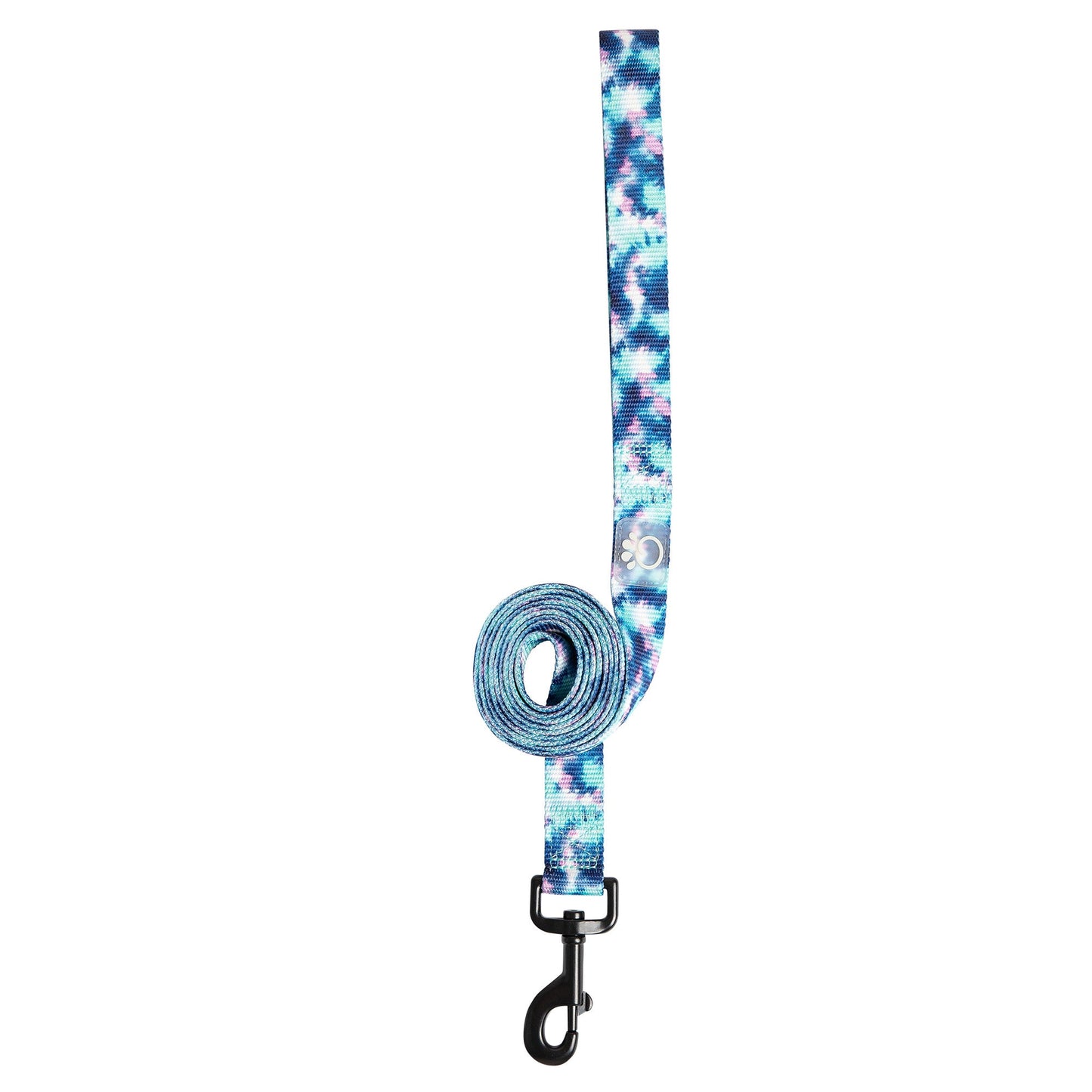 Tie Dye Dog Leash – 6 ft Printed Nylon, Colorful & Durable