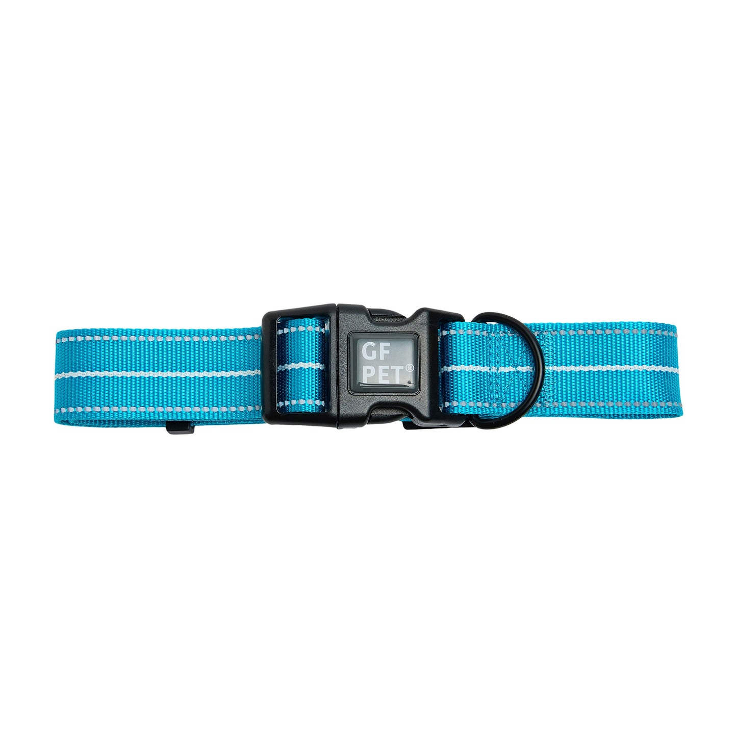 Reflective Dog Collar – Adjustable Nylon, Neon Blue