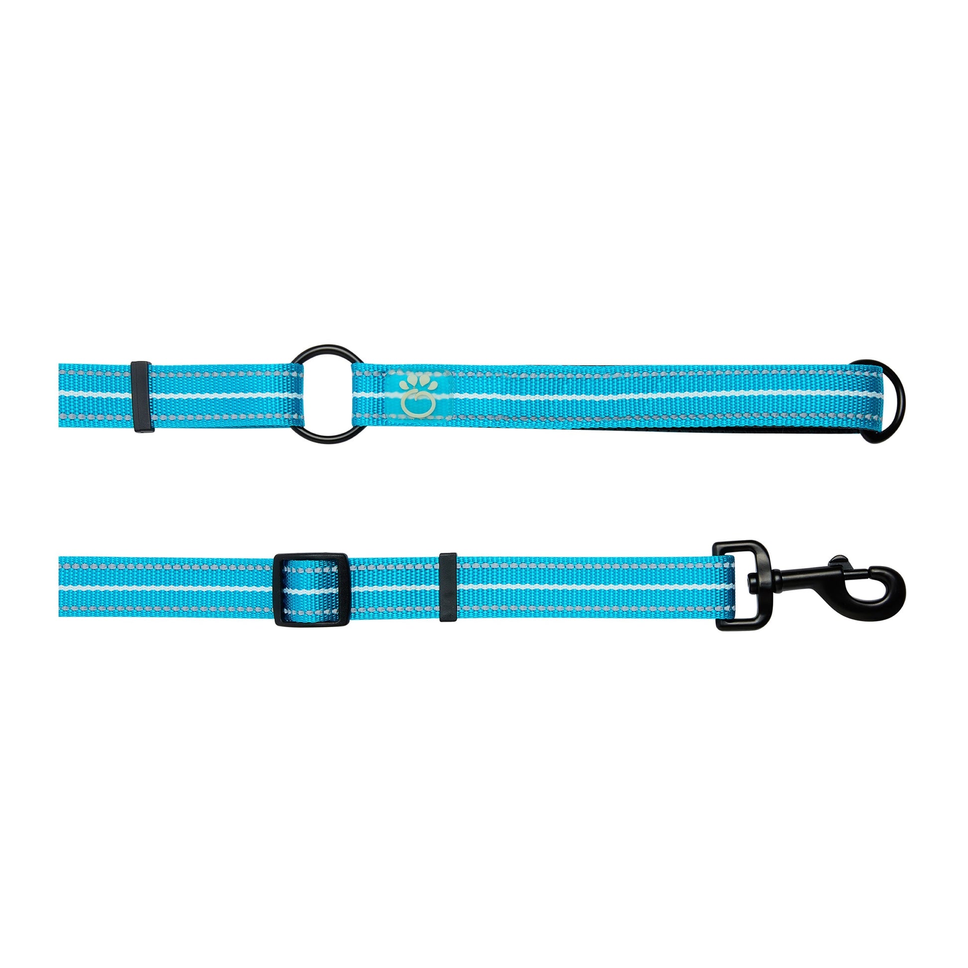 EEZY-6 Reflective Dog Leash – 6-in-1 Adjustable, Neon Blue - High quality pet product