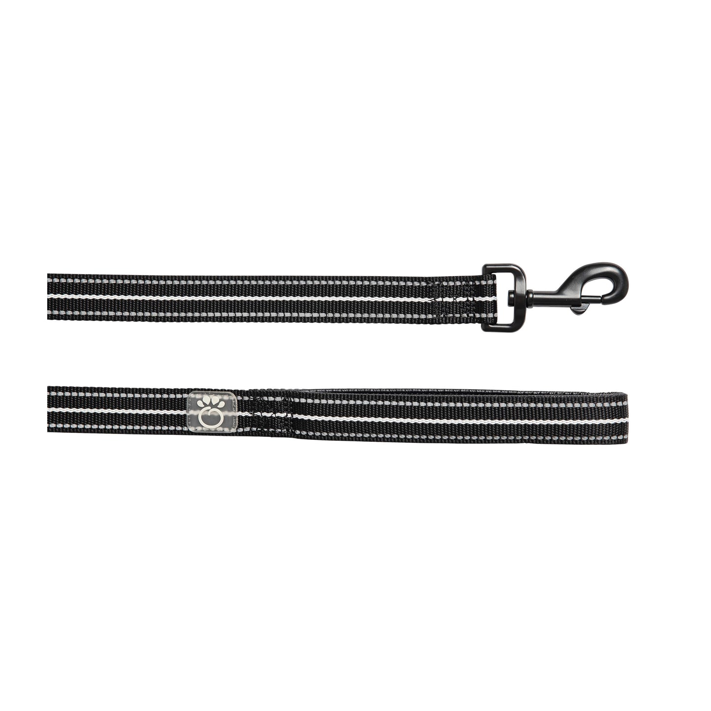 Reflective Dog Leash – 6 ft High-Visibility Nylon, Black