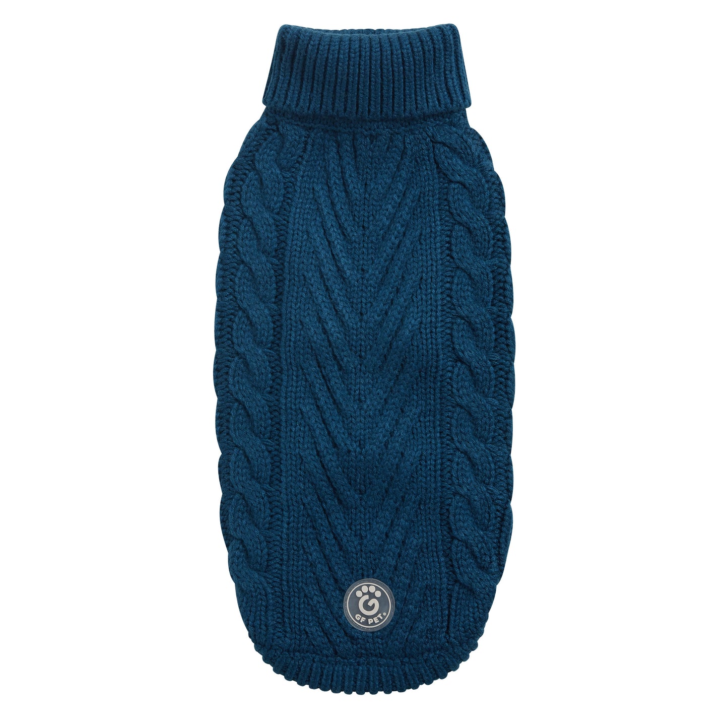 Dog Sweater – Chalet Cable Knit Dark Teal