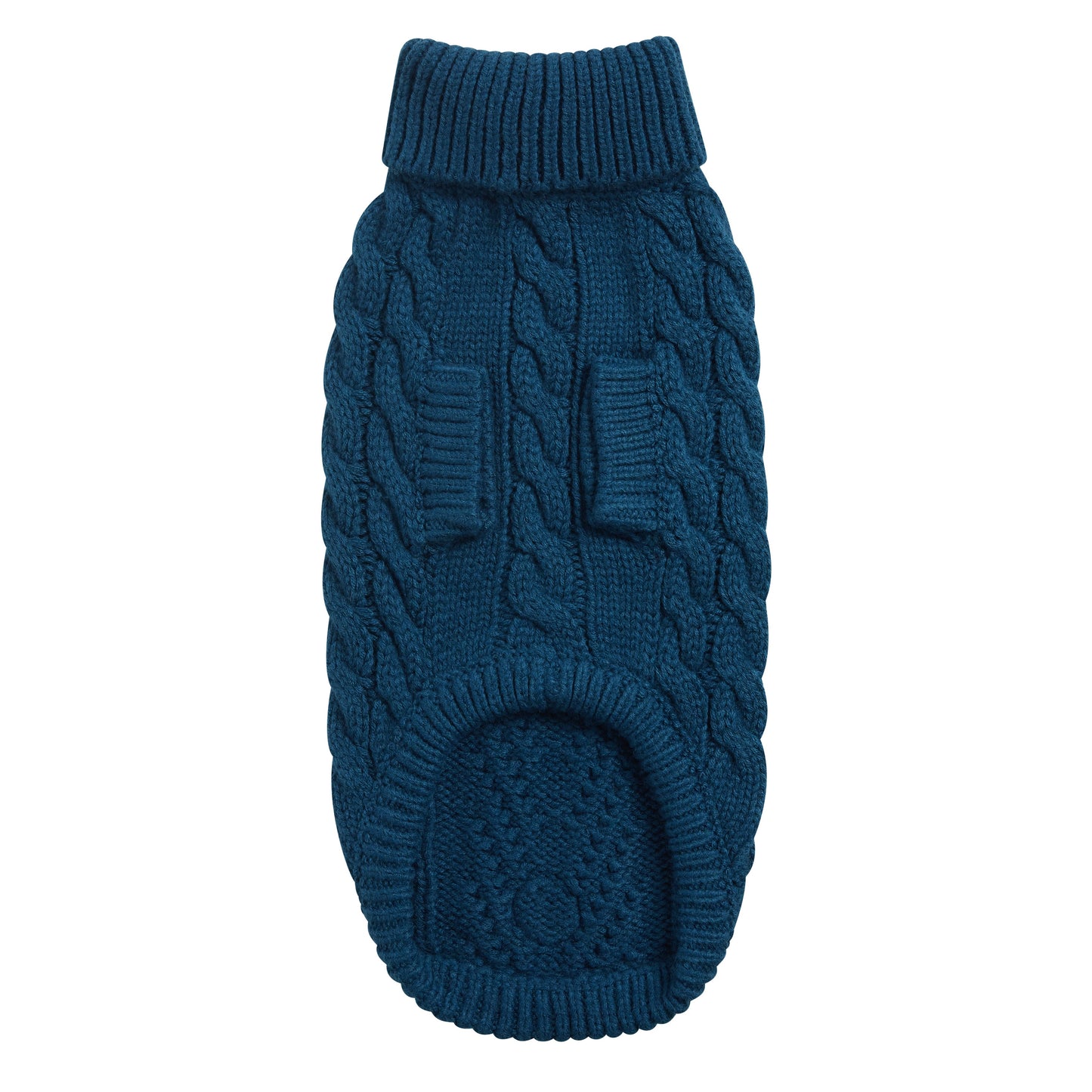 Dog Sweater – Chalet Cable Knit Dark Teal