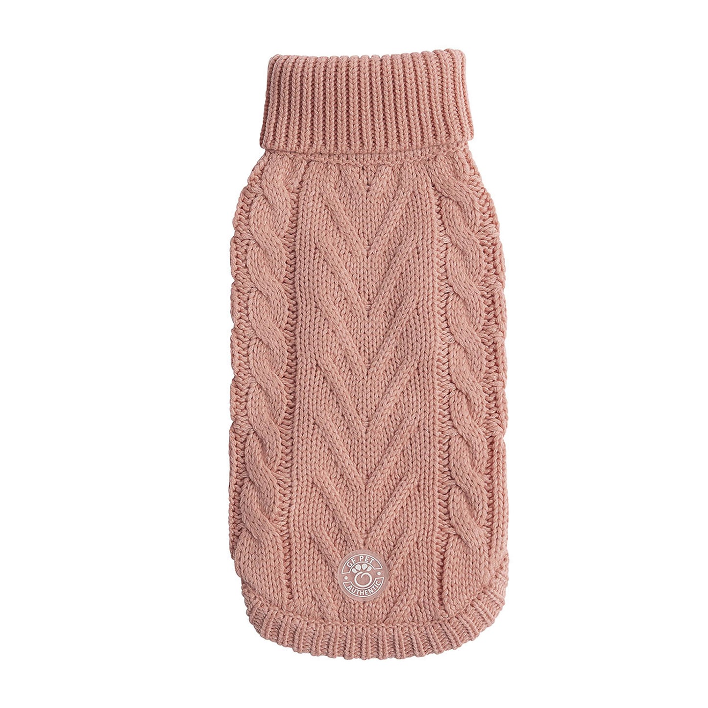 Dog Sweater – Chalet Cable Knit Pink