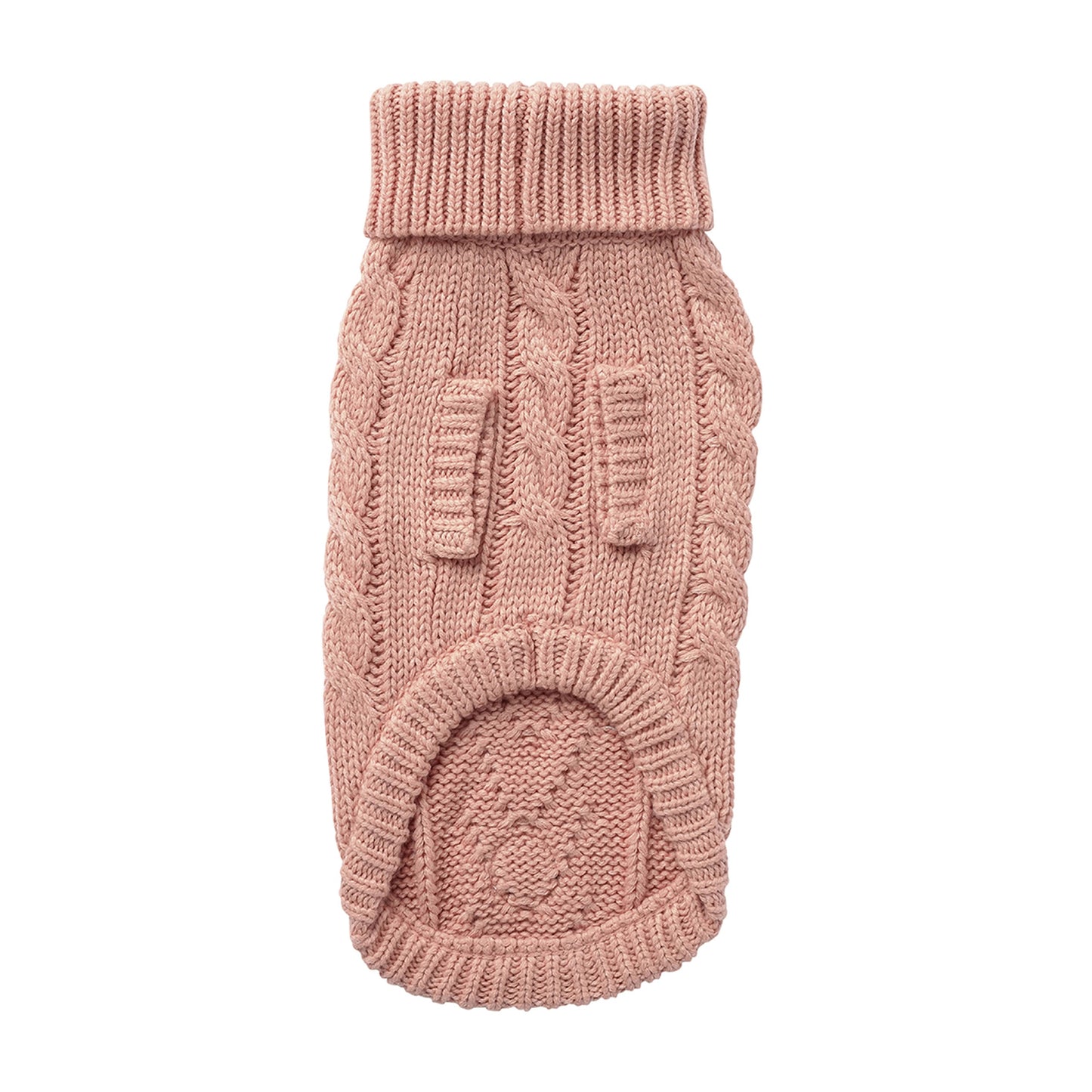 Dog Sweater – Chalet Cable Knit Pink