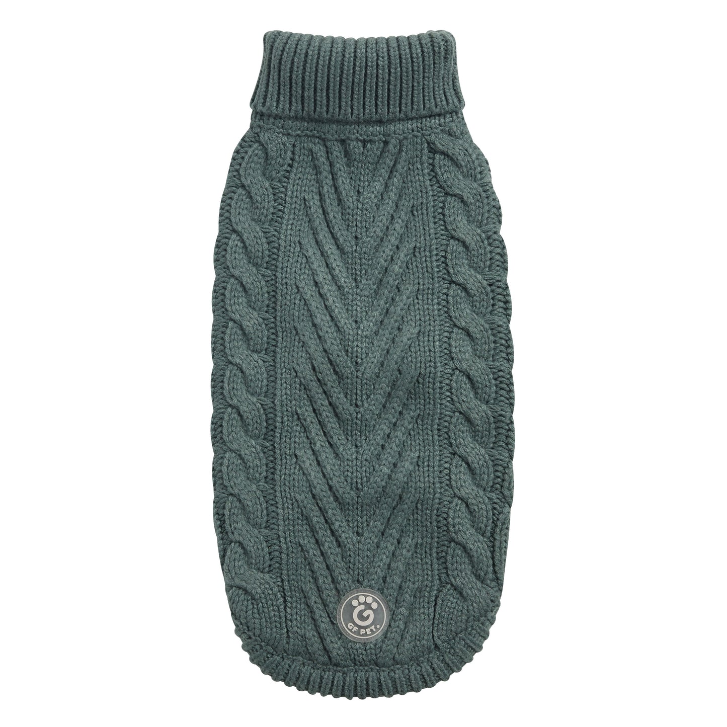 Dog Sweater – Chalet Chunky Cable Sage