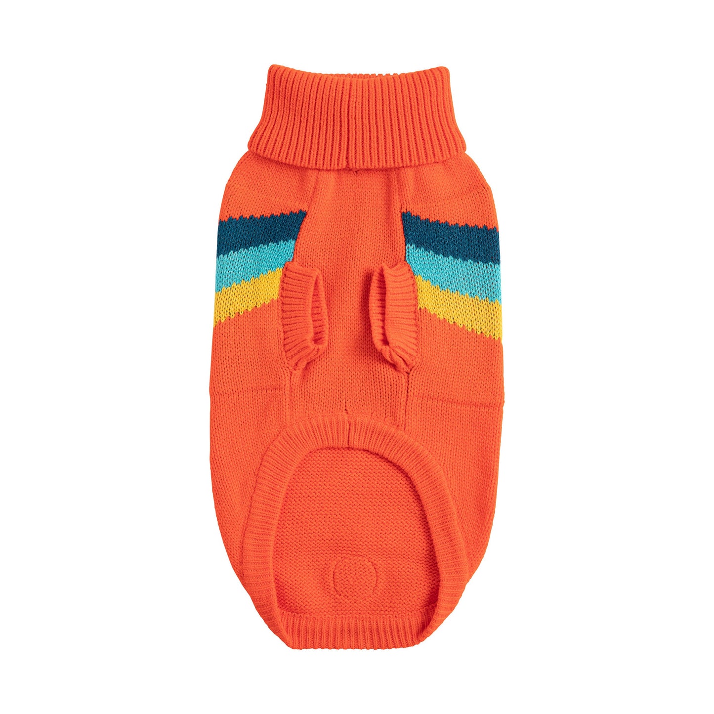 Dog Sweater – Alpine Retro Chevron Orange