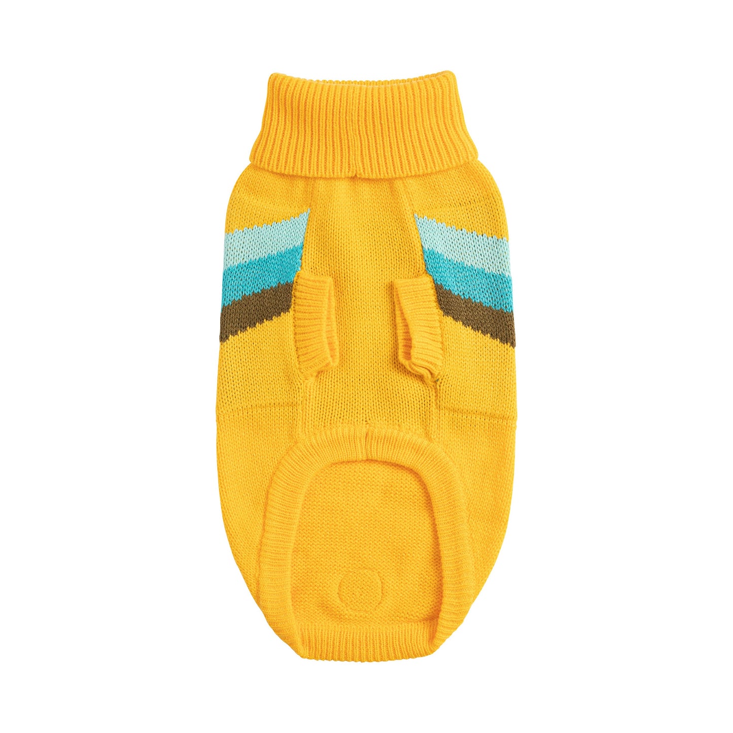 Alpine Dog Sweater – Yellow | Retro Turtleneck