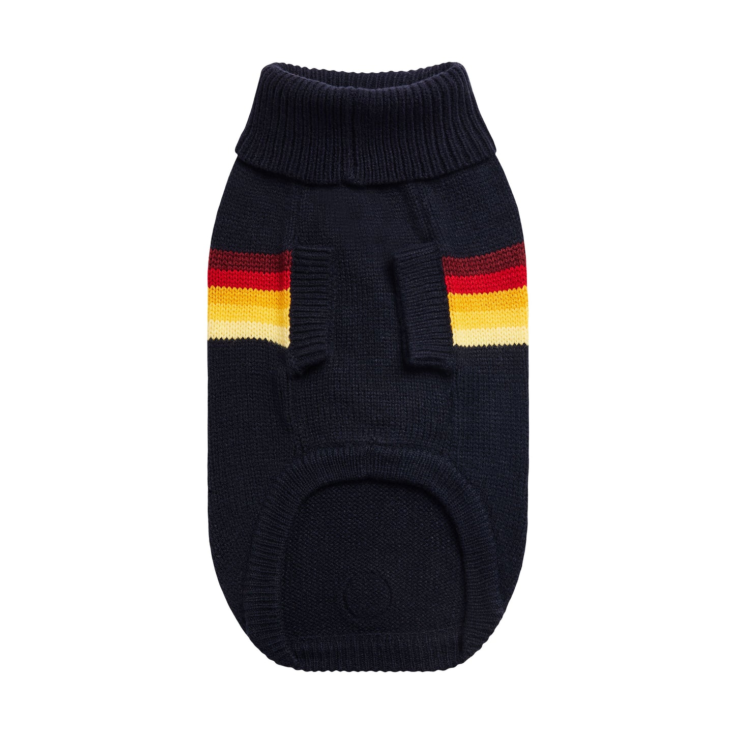 Dog Sweater – Retro Bold Color Line Navy
