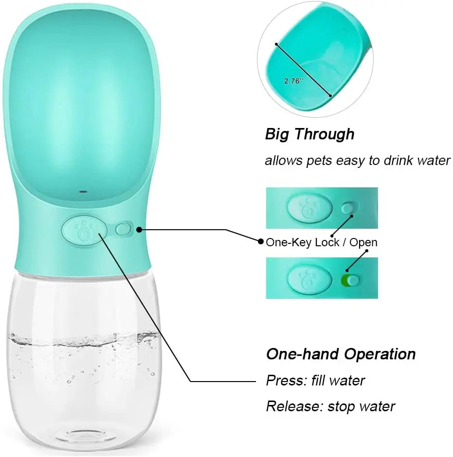Leak-Proof Dog Travel Dispenser – Spill-Free Water Bottle