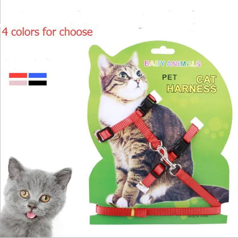 Cat Harness and Leash Set – Breakaway Collar Included