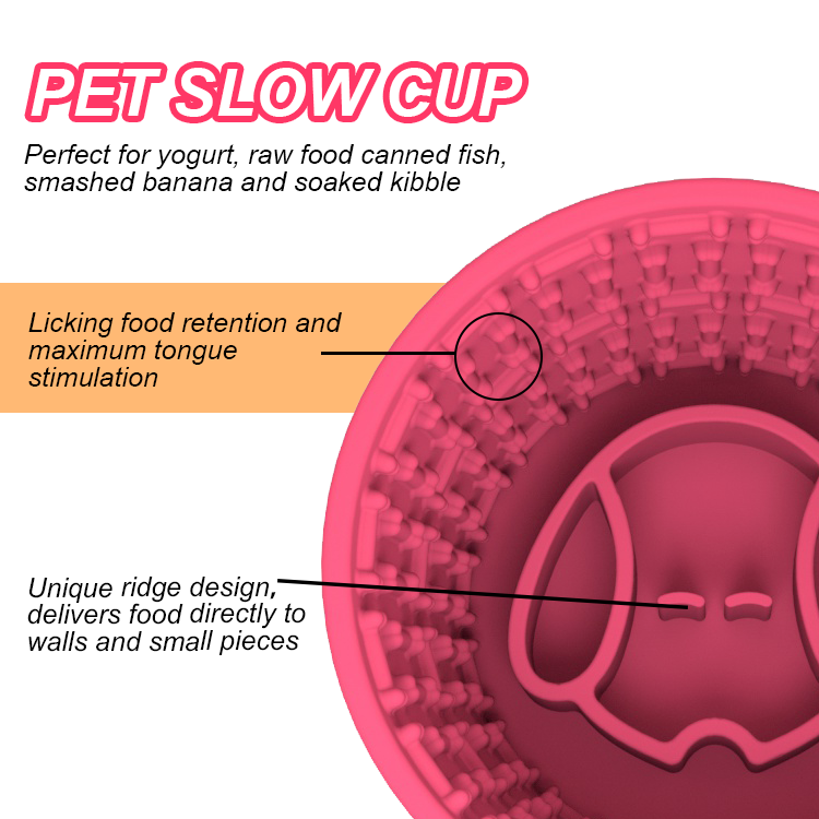 Slow Feeder Cup for Dogs – BPA-Free Food-Grade Silicone