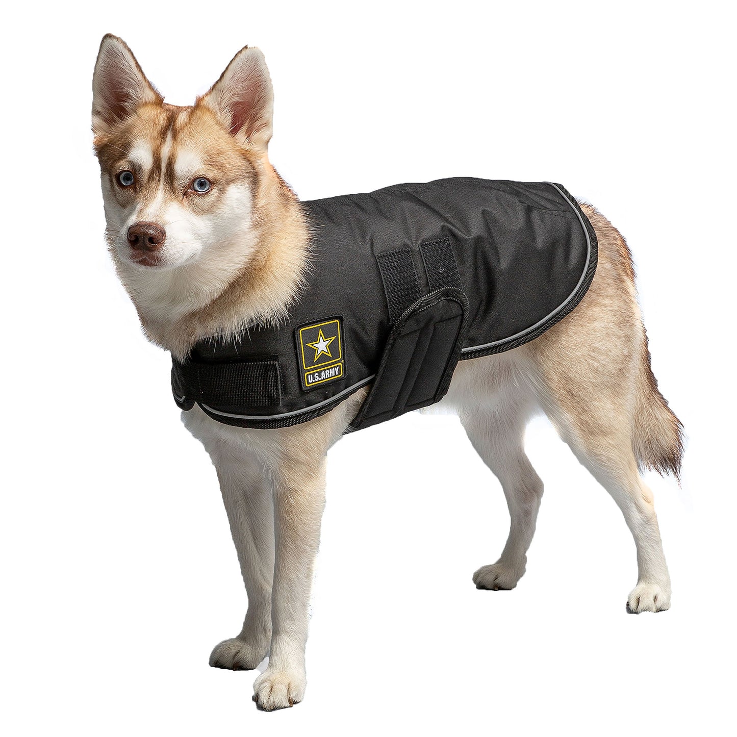 US Army Dog Blanket Jacket – Black | Waterproof Fleece