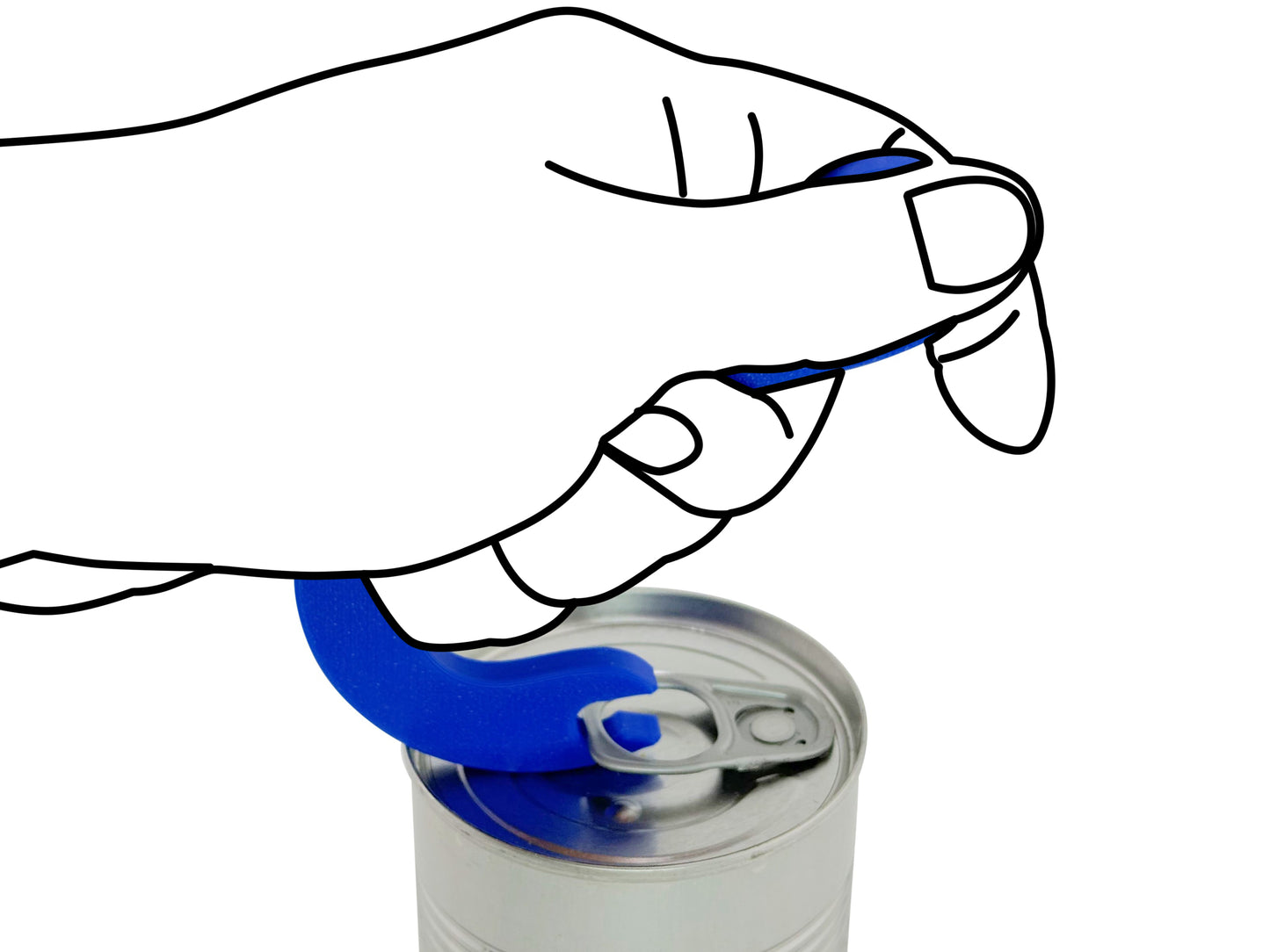 Hook Can Opener – Can Tab Ring Puller, BPA-Free 2-Pack