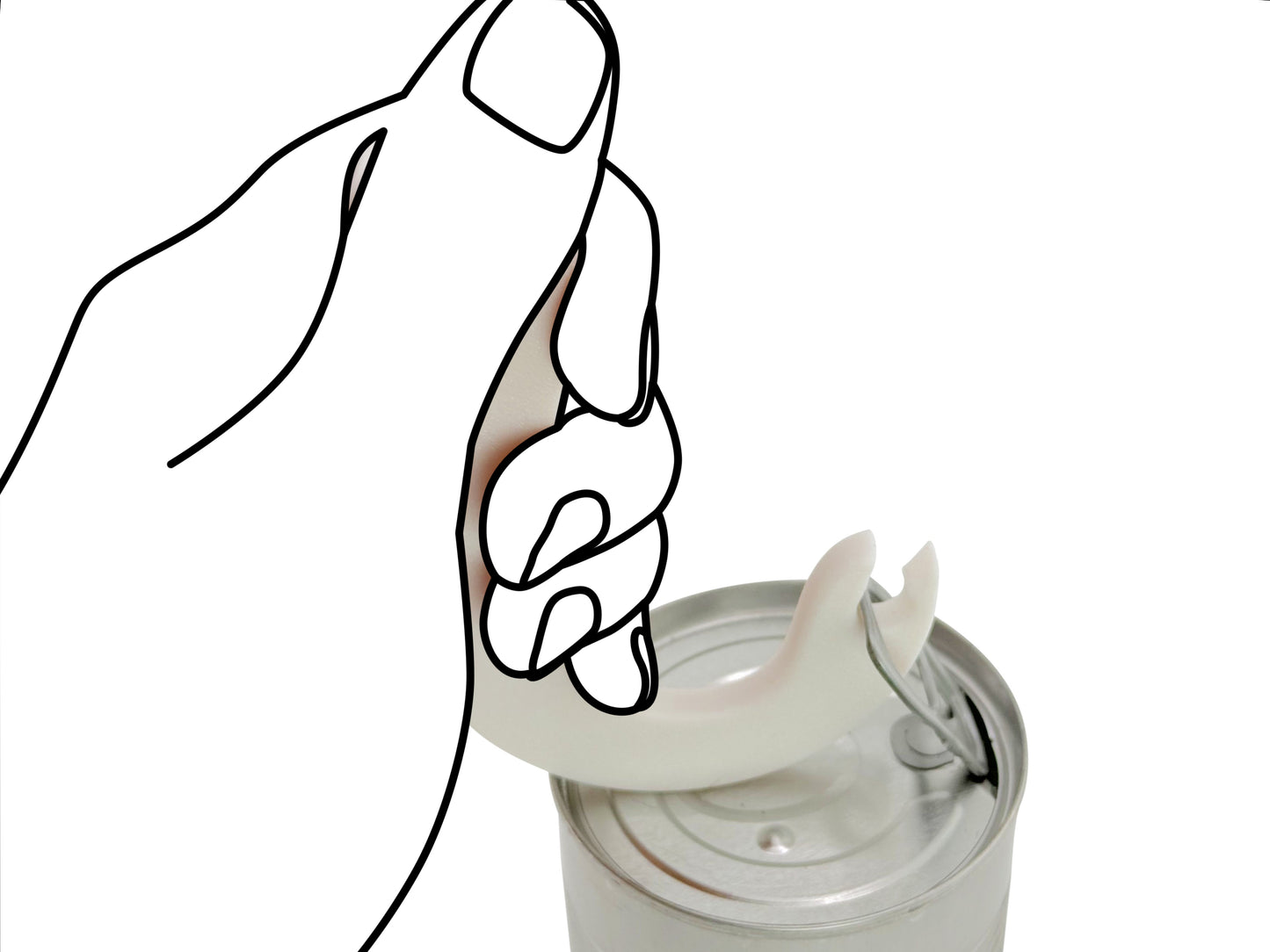 Hook Can Opener – Can Tab Ring Puller, BPA-Free 2-Pack